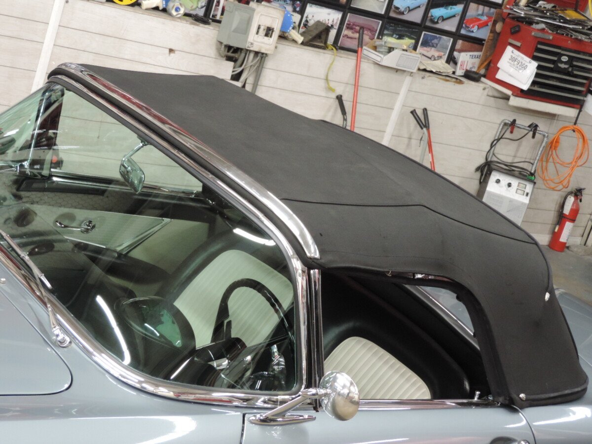 Late Style Restored Black Canvas Thunderbird Convertible Top