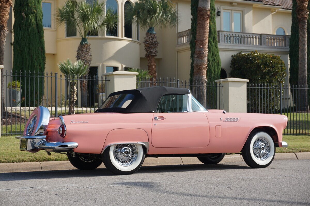 1956 Sunset Coral Thunderbird, Pink 56 Ford Thunderbird, Award Winning