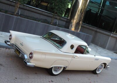 White 1957 Supercharged Thunderbird