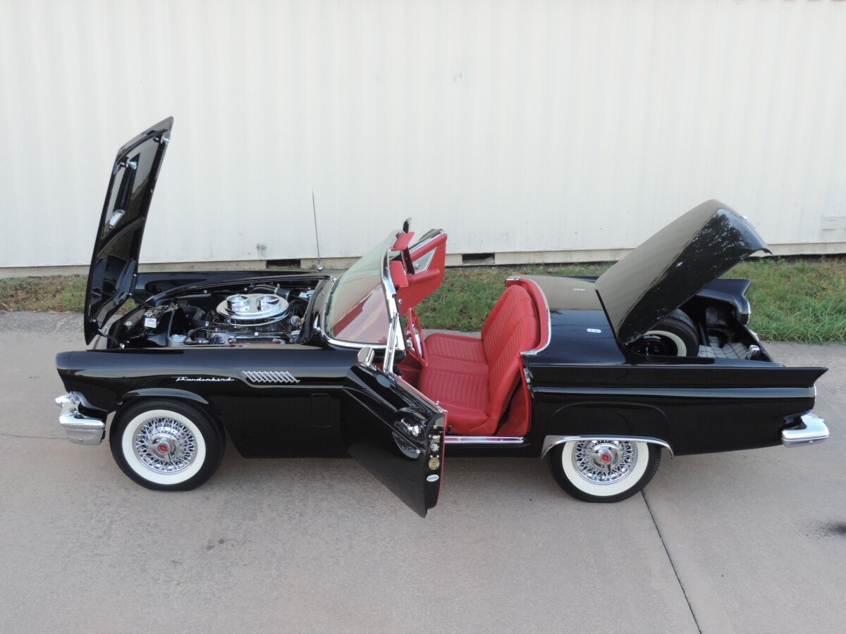 1-1957 Black E Series Thunderbird For Sale-DSCN3486 1957 Sea Spray Green E Bird