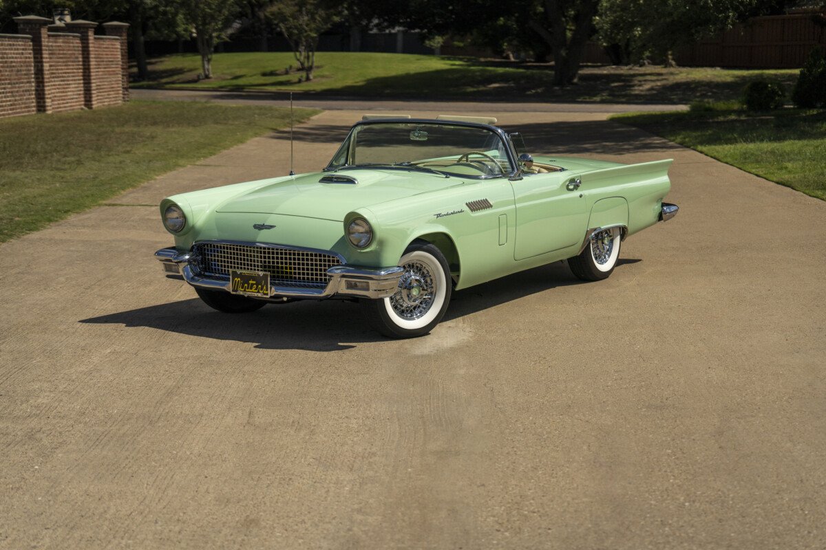 1-1957 E Series Sea Spray Green Thunderbird For Sale-004 1957 Sea Spray Green E Bird